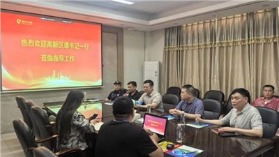 湘潭市高新区领导到飞鸽药业调研